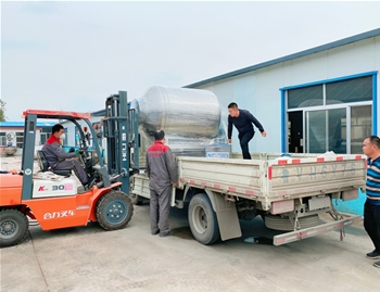 1200L變頻水冷泵真空滾揉機發往濱州陽信