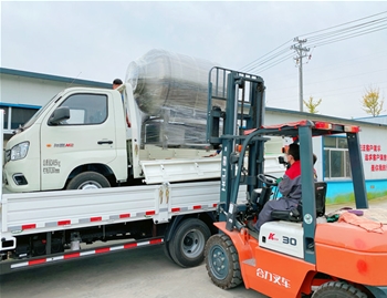 1200L變頻水冷泵真空滾揉機發往河北滄州