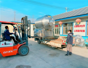 800L變頻水冷真空滾揉機發往濰坊昌樂
