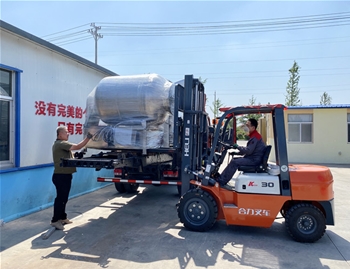 600L變頻水冷泵真空滾揉機發往武漢