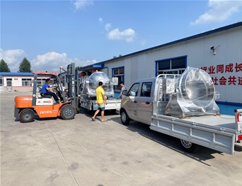 700L立式電加熱夾層鍋1臺，400L可傾電加熱夾層鍋2臺，發(fā)往河南周口