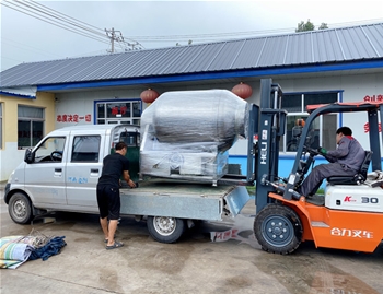 600L水冷泵真空滾揉機發往河南新鄉